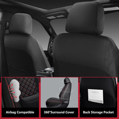 WENNFOUR F150 backrest cover set demonstrates full interior protection