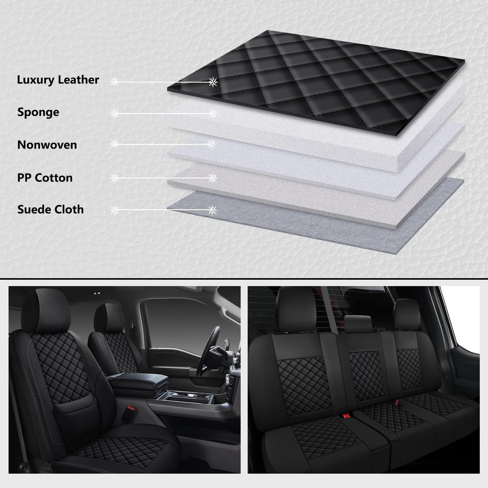 WENNFOUR F150 seat covers easy installation guide for quick fit