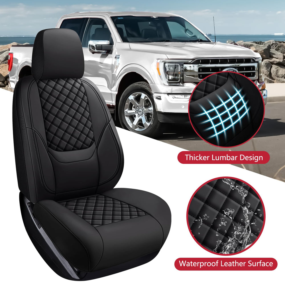WENNFOUR F150 seat covers ergonomic lumbar support for long drives