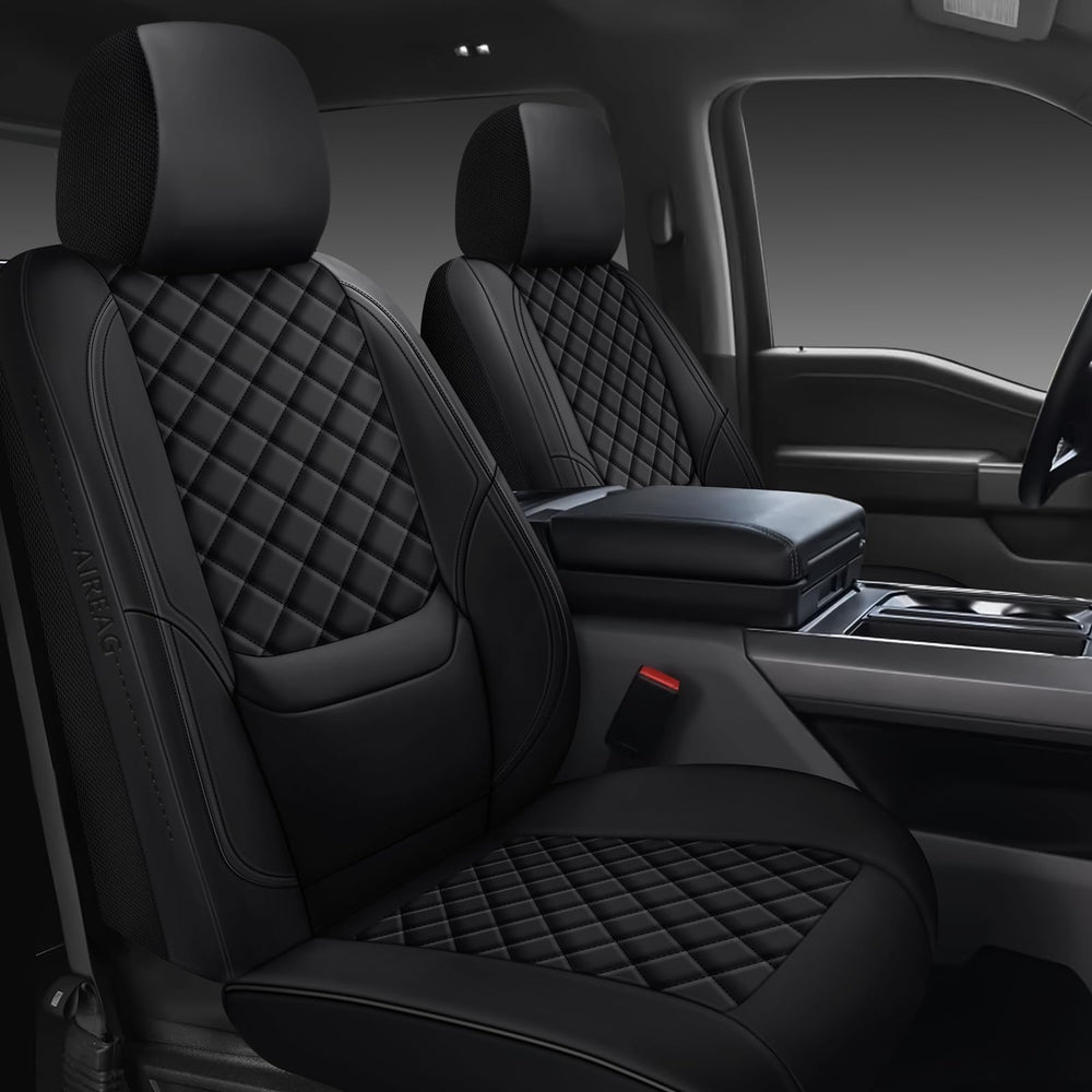 WENNFOUR F150 front seat covers assembly for a snug interior protection