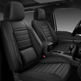 WENNFOUR Tacoma front leather seat cover protects upholstery with premium look.