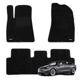 WENNEBIRD front-left mat for Tesla Model 3 with premium feel and anti-slip grip