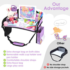 WENRENER full-coverage surface supports drawing and snacking without spills.