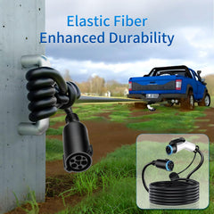 WenStorm 50A 21ft extension cable weatherproof design for outdoor use.
