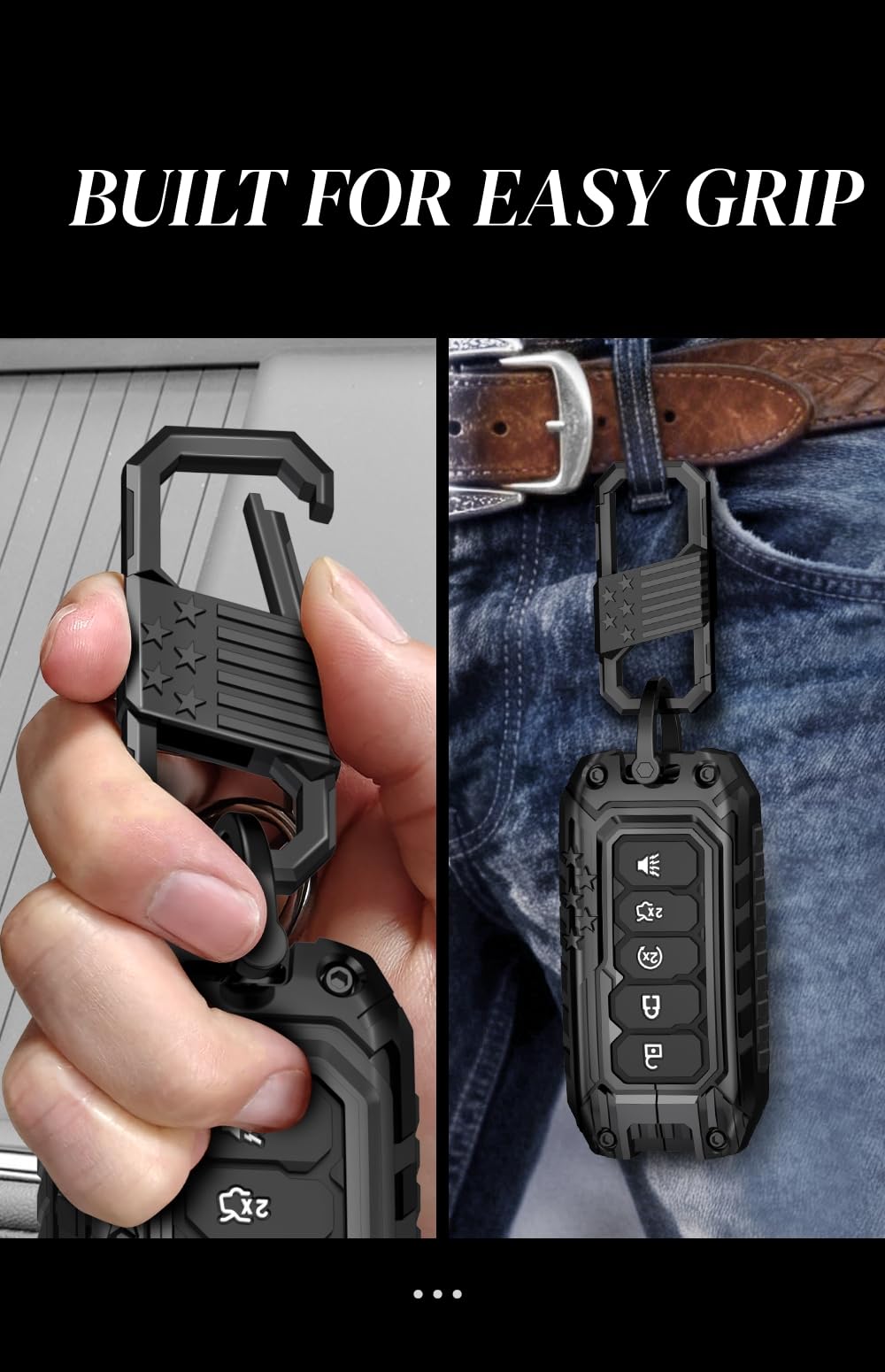 Wenwubin dual-layer metal protection guards the key fob against drops