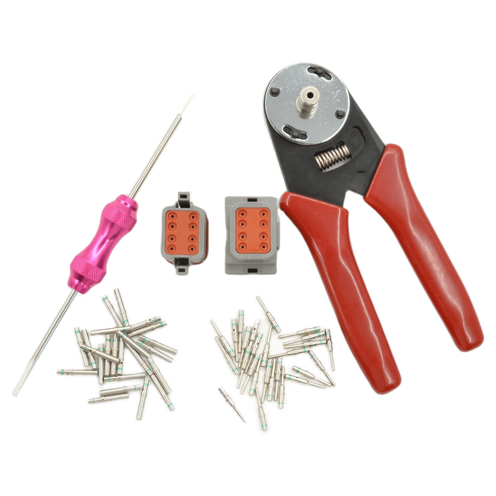 WENXJFF 4-indent crimp tool displaying secure crimping