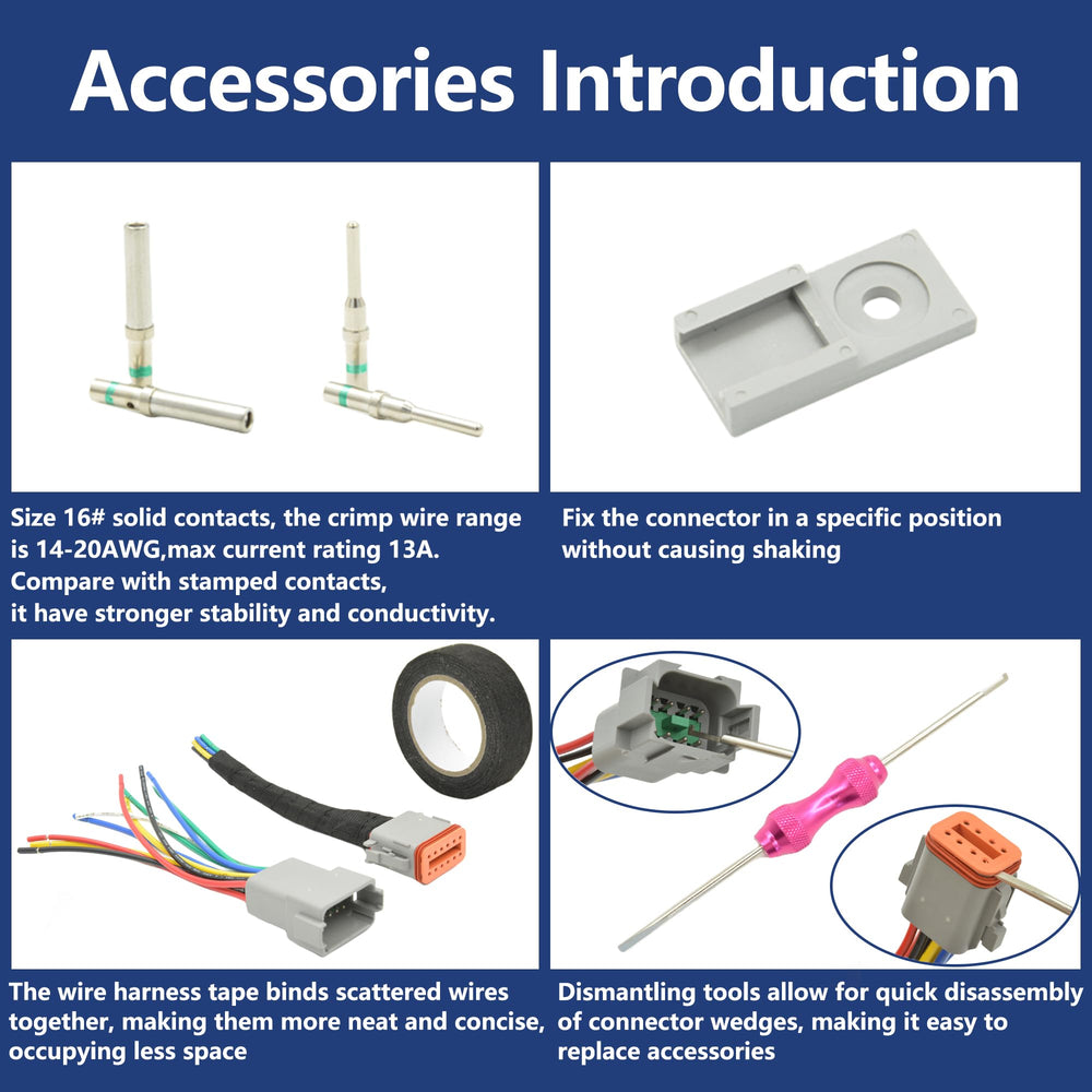 WENXJFF 12-pin DT connector for complex harnesses