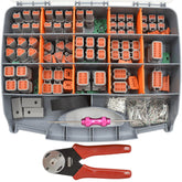 WENXJFF 416pcs DT kit overview with rugged waterproof housing and organized case