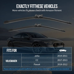 Before-and-after view demonstrates improved visibility after replacement