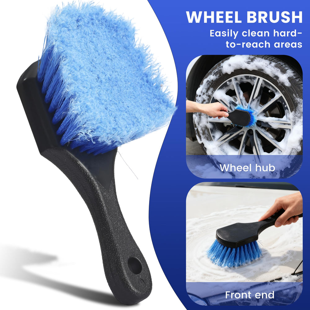 Wesbrite dual-ended squeegee removes water spots efficiently.