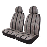 West Coast Auto Baja blanket bucket seat cover front view showing refreshed interior