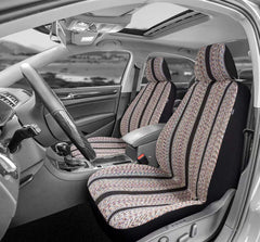 West Coast Auto Baja blanket bucket seat cover side detail highlighting durable stitching