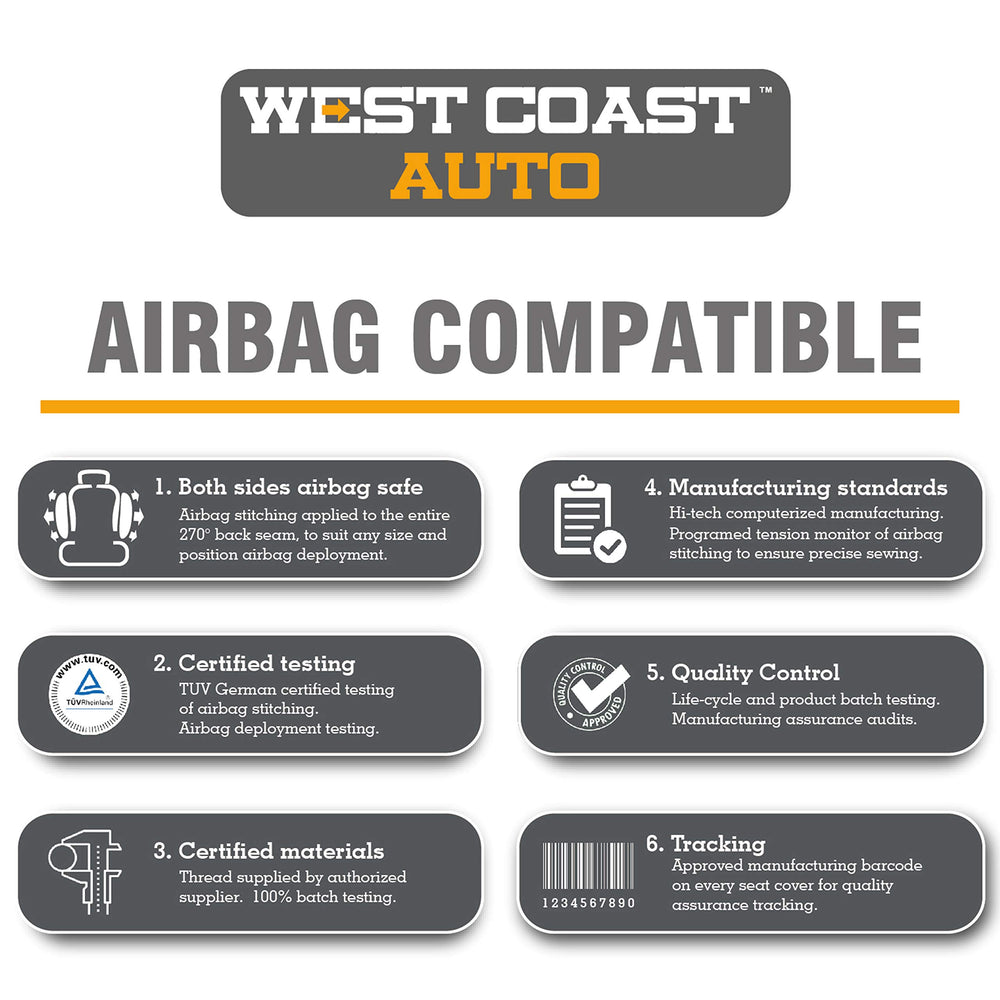 West Coast Auto Baja blanket seat cover blue packaged product ready to install