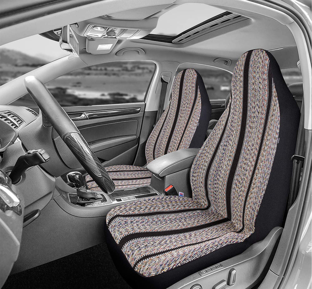 West Coast Auto Baja blanket seat cover side view highlighting texture.
