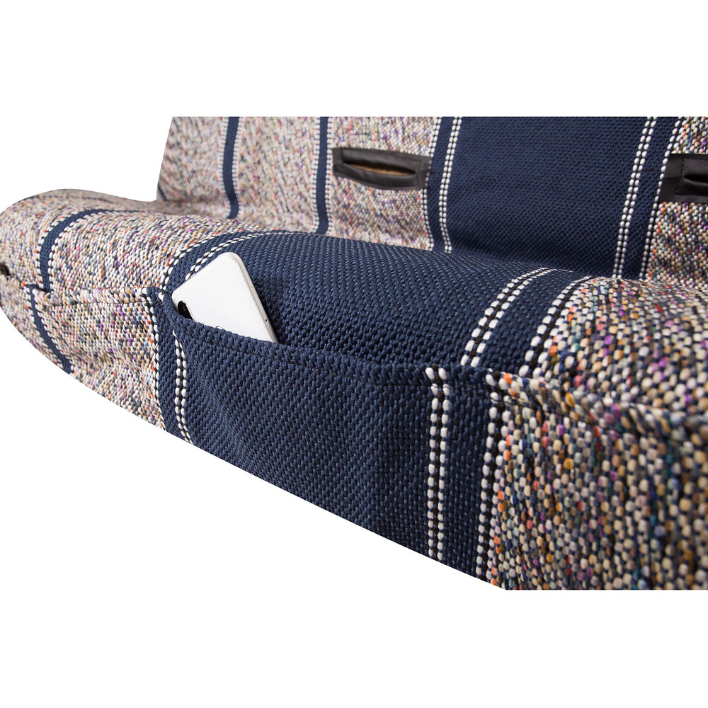 West Coast Auto Baja blue woven fabric close-up showing heavy-duty weave