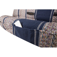 West Coast Auto Baja blue woven fabric close-up showing heavy-duty weave