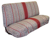West Coast Auto Baja saddle blanket bench cover in red protects from spills