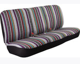 West Coast Auto Baja saddle blanket bench cover protects seats with soft, durable weave.