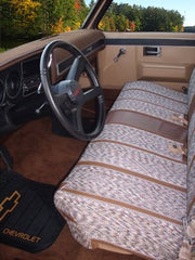 West Coast Auto Baja seat cover front pocket detail for convenient storage.