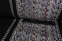 West Coast Auto easy installation with Velcro straps on a black bench