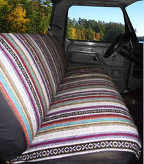 West Coast Auto full-size bench seat cover on a pickup for all-weather protection.