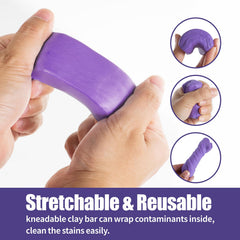 WEST HORSE clay bar decontaminates contaminants from vehicle paint for a smoother finish.