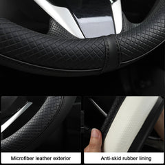 West Llama steering cover enhances interior decor while protecting the wheel.