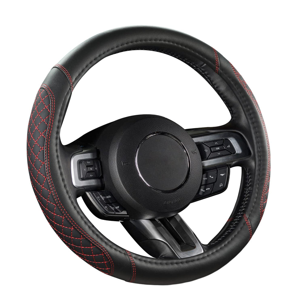 West Llama durable and wear-resistant steering wheel cover in use