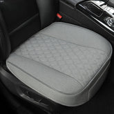 West Llama linen front seat cover with diamond pattern in gray, universal fit protection.