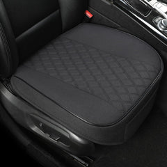 West Llama linen front seat cover wrap-around bottom protects seats.