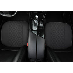 West Llama linen front-seat protector offers breathable comfort and durability.