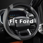 West Llama steering wheel cover for Ford F-150 with premium leather texture and secure fit