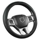 West Llama steering wheel cover for Dodge RAM 15-16 inch offers snug fit and style.