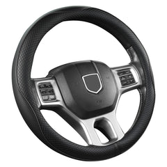West Llama steering wheel cover for Dodge RAM 15-16 inch offers snug fit and style.