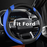 West Llama steering wheel cover on Ford F-150 front view enhances grip and style