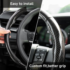 West Llama 3pc steering wheel cover ergonomic design for comfortable grip.