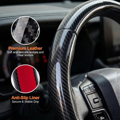 West Llama 3pc steering wheel cover larger coverage area protects more of wheel.