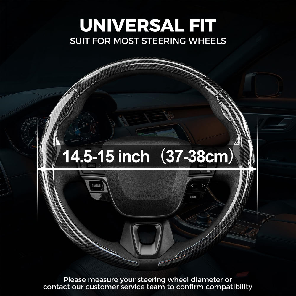 West Llama 3pc steering wheel cover universal fit demonstrated on various cars.