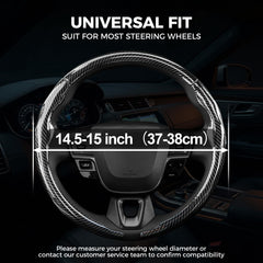 West Llama 3pc steering wheel cover universal fit demonstrated on various cars.