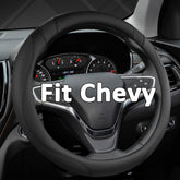 West Llama Chevy steering wheel cover, 14.5–15 inches, enhances grip and control.