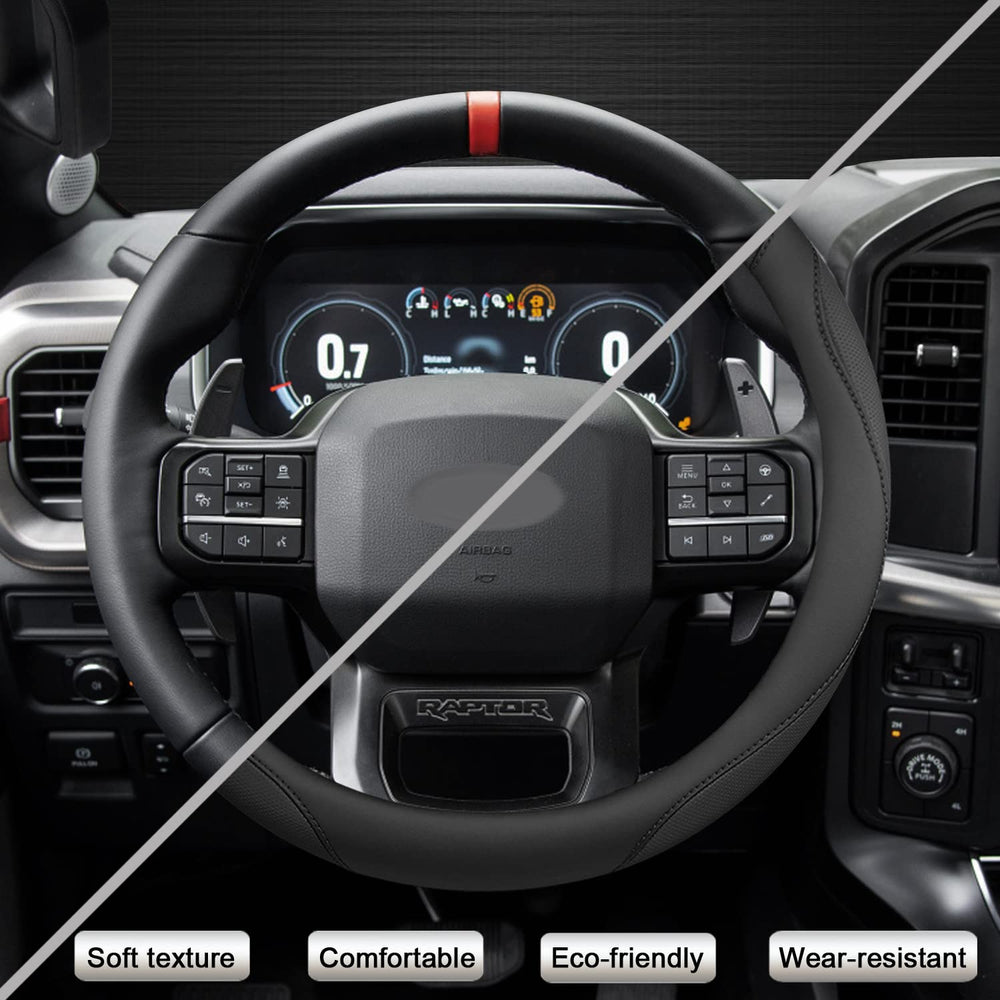 West Llama steering wheel cover for Ford F-350 highlighting comfort