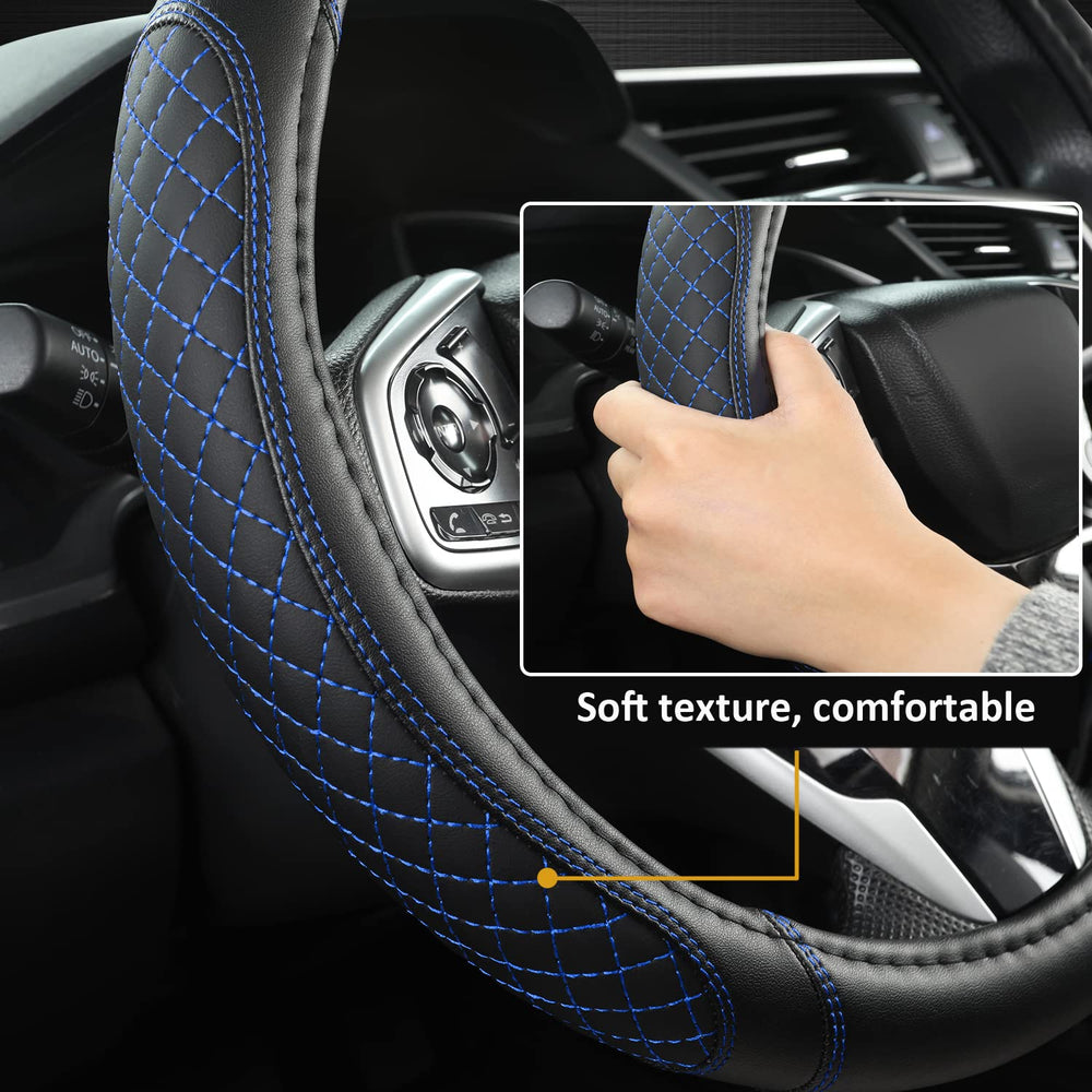 West Llama decorative steering wheel cover enhances interior aesthetics