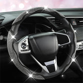West Llama diamond-bling steering wheel cover adds interior sparkle and style.