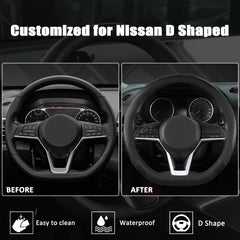 West Llama microfiber leather steering cover offers soft touch and durability