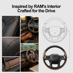 West Llama steering cover, side grip, improves control during daily driving