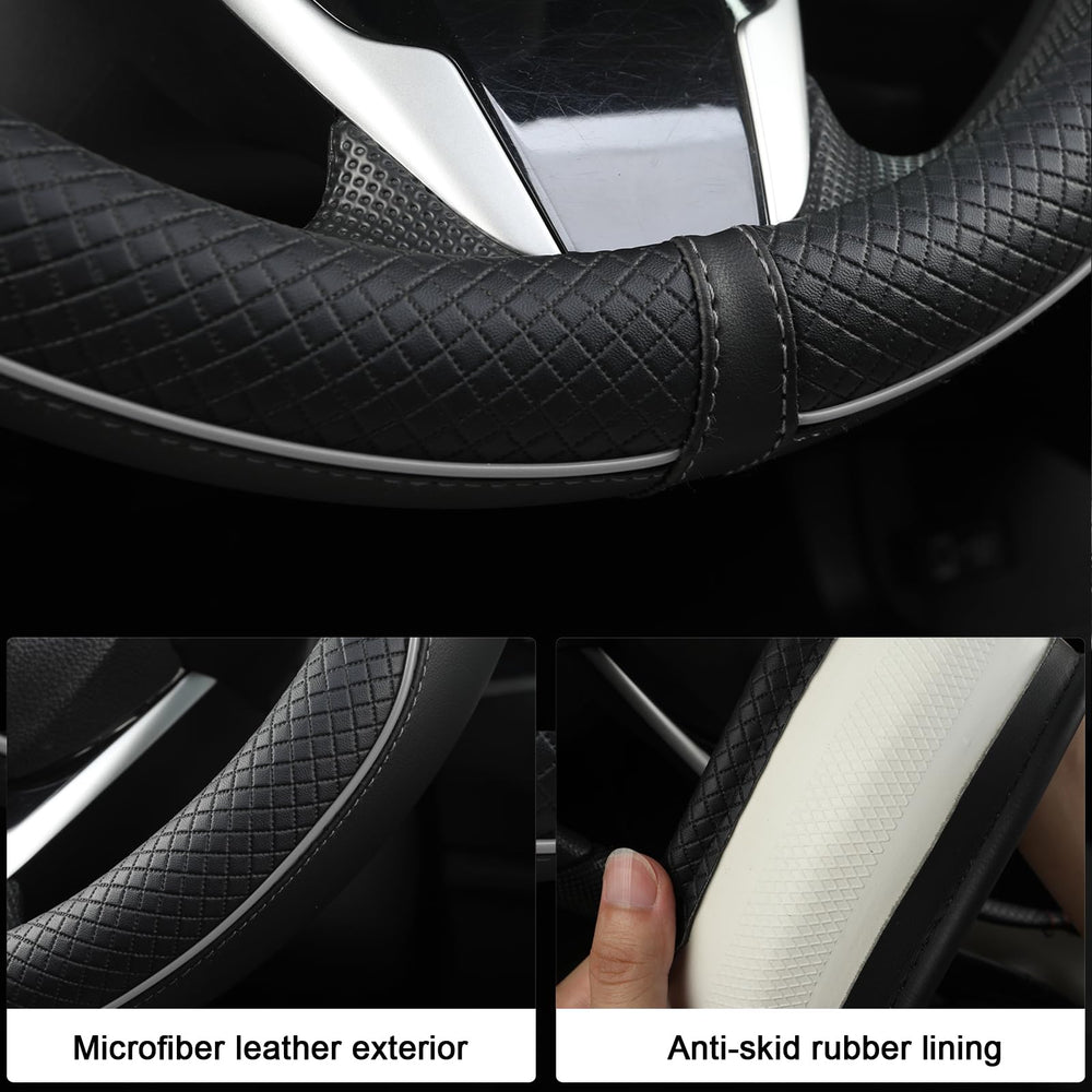 West Llama easy install steering wheel cover without tools.