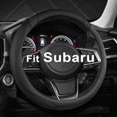 West Llama steering cover for 14.5-15 inch Subaru wheels, black, soft and durable.