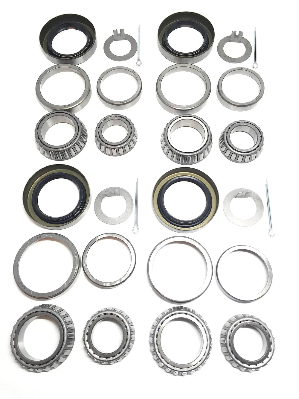 WESTERNPRIME outer bearings and races L44649/L44610 protect the hub from debris