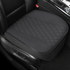 West Llama linen front seat cover anti-slip backing keeps the seat secure.