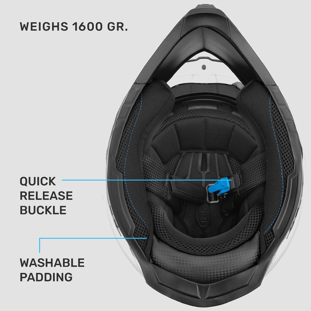 Westt lightweight 1600g helmet designed for long, comfortable rides
